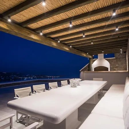 Extravagant Mykonos - 10 Bedrooms - Castillo Di Cuore - Stunning Sea Views - Agios Lazaro Вилла Псароу
