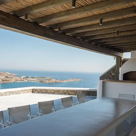 Extravagant Mykonos - 10 Bedrooms - Castillo Di Cuore - Stunning Sea Views - Agios Lazaro 普沙罗