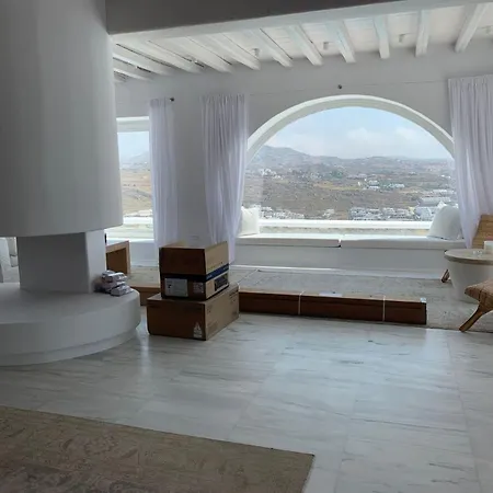Extravagant Mykonos - 10 Bedrooms - Castillo Di Cuore - Stunning Sea Views - Agios Lazaro 别墅 *