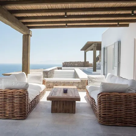 Extravagant Mykonos - 10 Bedrooms - Castillo Di Cuore - Stunning Sea Views - Agios Lazaro 别墅 *