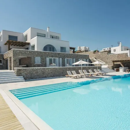Extravagant Mykonos - 10 Bedrooms - Castillo Di Cuore - Stunning Sea Views - Agios Lazaro Willa