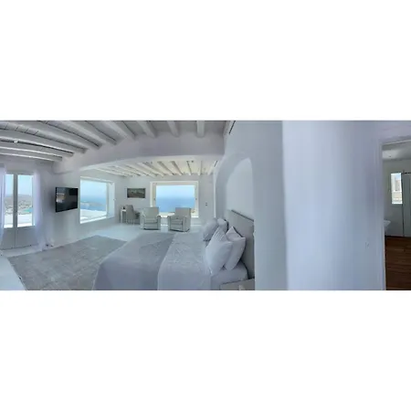 Willa Extravagant Mykonos - 10 Bedrooms - Castillo Di Cuore - Stunning Sea Views - Agios Lazaro Psarrou