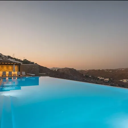 Extravagant Mykonos - 10 Bedrooms - Castillo Di Cuore - Stunning Sea Views - Agios Lazaro Willa