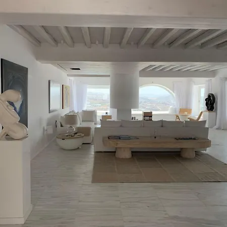 Extravagant Mykonos - 10 Bedrooms - Castillo Di Cuore - Stunning Sea Views - Agios Lazaro Willa