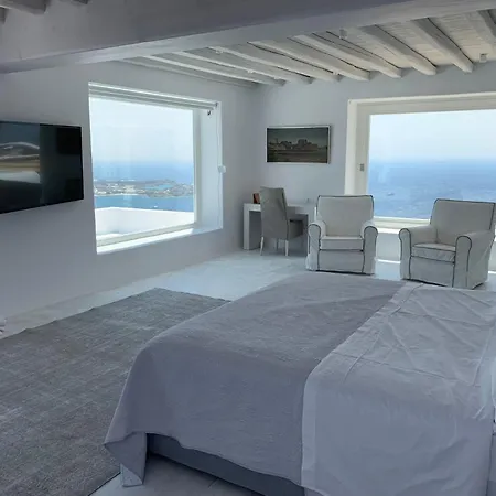 Willa Extravagant Mykonos - 10 Bedrooms - Castillo Di Cuore - Stunning Sea Views - Agios Lazaro *