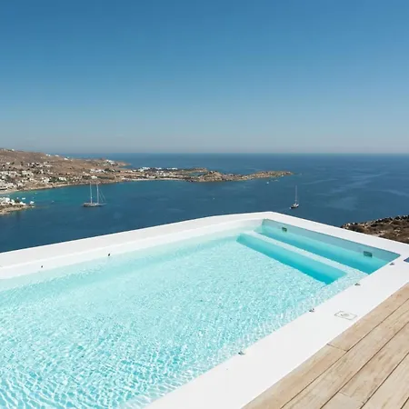 Willa Extravagant Mykonos - 10 Bedrooms - Castillo Di Cuore - Stunning Sea Views - Agios Lazaro *