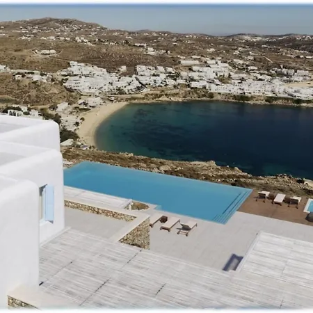 Extravagant Mykonos - 10 Bedrooms - Castillo Di Cuore - Stunning Sea Views - Agios Lazaro Willa